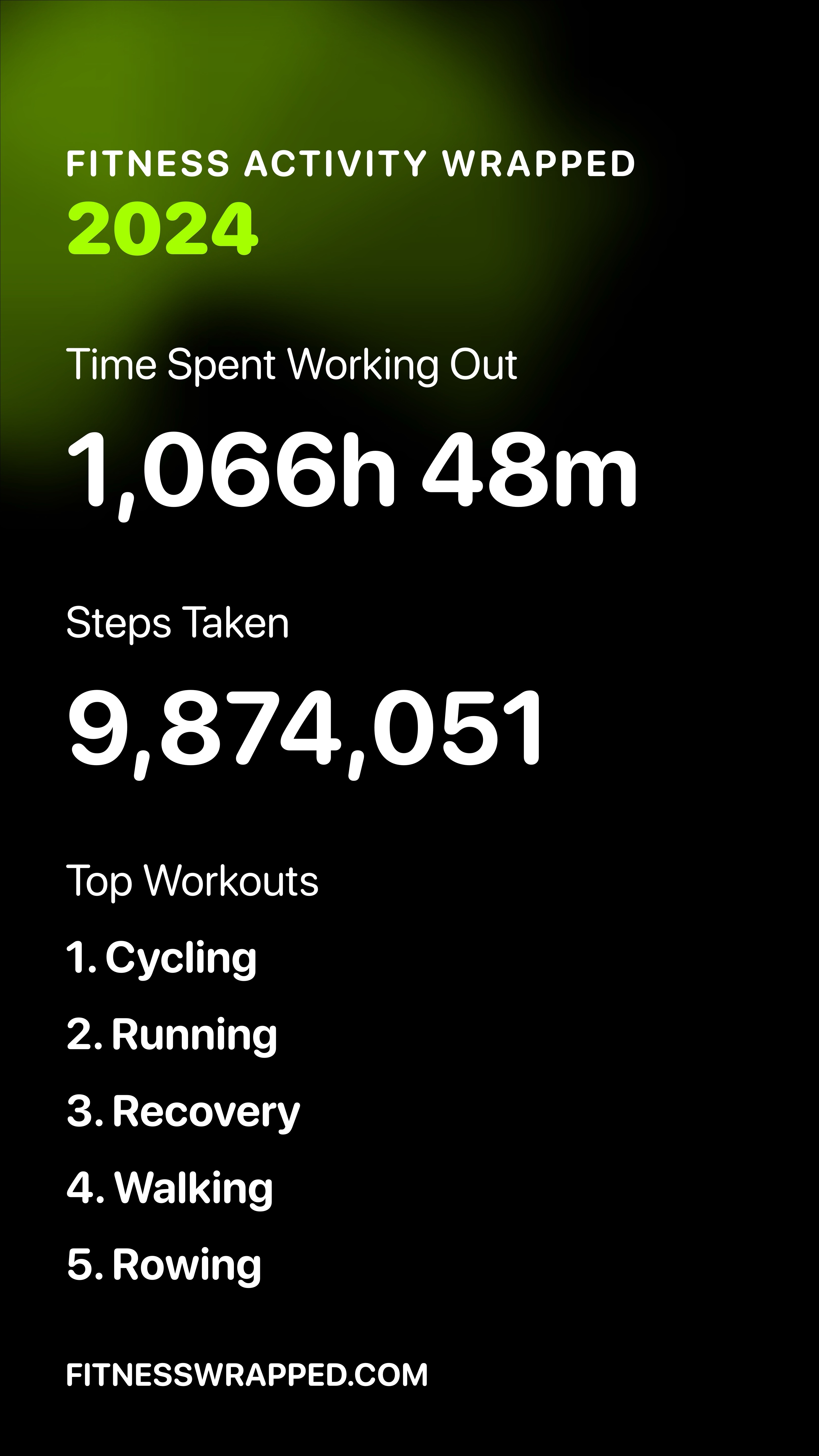 Fitness Wrapped 2024