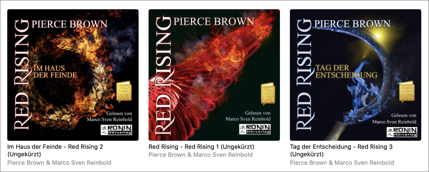 Pierce Brown – Die „Red Rising“-Trilogie bei Apple Music