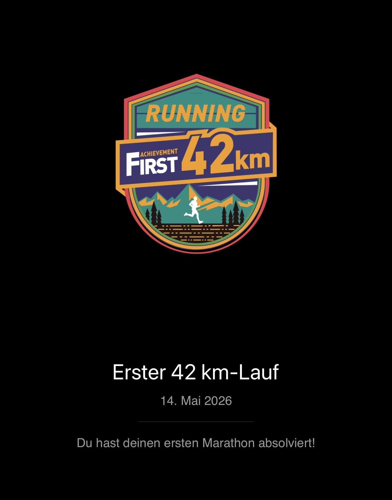 Mein erster Coros-Marathon