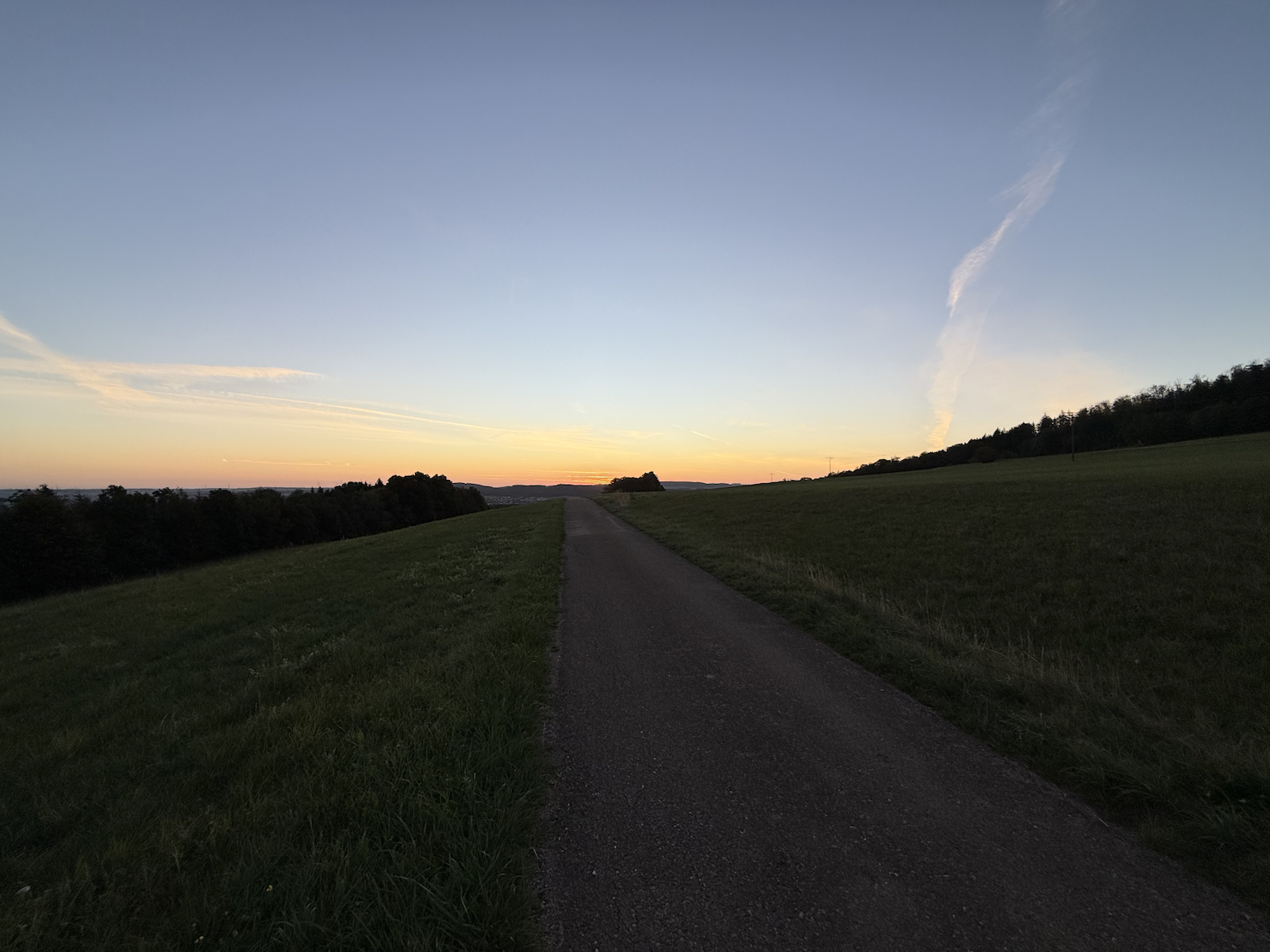 Lauf in den Sonnenaufgang